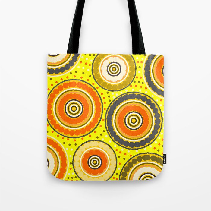Beads and circles- aboriginal pattern Tote Bag