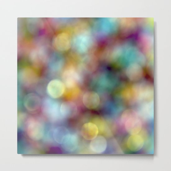 Bokeh Party Metal Print