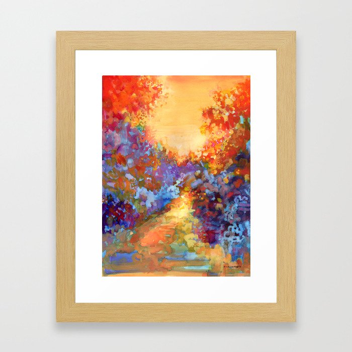 Late Afternoon Autumn Sun Framed Art Print