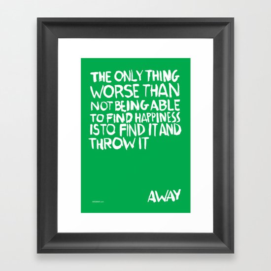 ...Away (Vers. 2) Framed Art Print