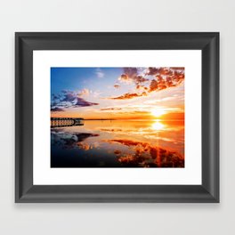 Outer Banks Sunset #1 Framed Art Print