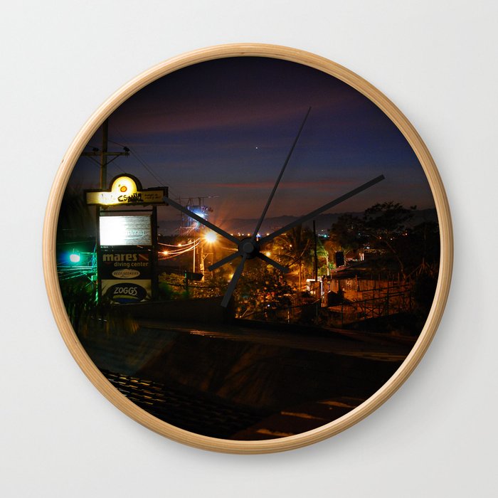 Cebu Night View Wall Clock