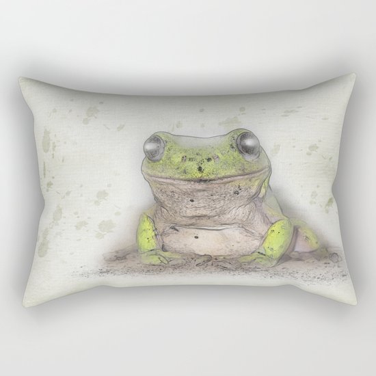 Jeremiah was a bullfrog Rectangular Pillow