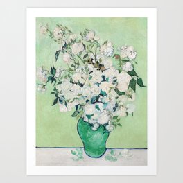 Vincent van Gogh Roses 1890 Painting Art Print Art Print
