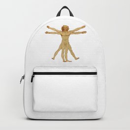 Vitruvian Man by Leonardo da Vinci.  Backpack