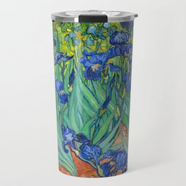Vincent Van Gogh Irises Painting Travel Mug