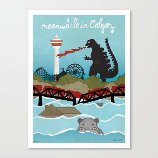 YYCFlood Canvas Print