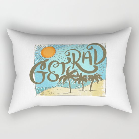 get rad Rectangular Pillow