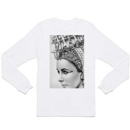 Elizabeth Taylor Cleopatra Portrait Long Sleeve T Shirt