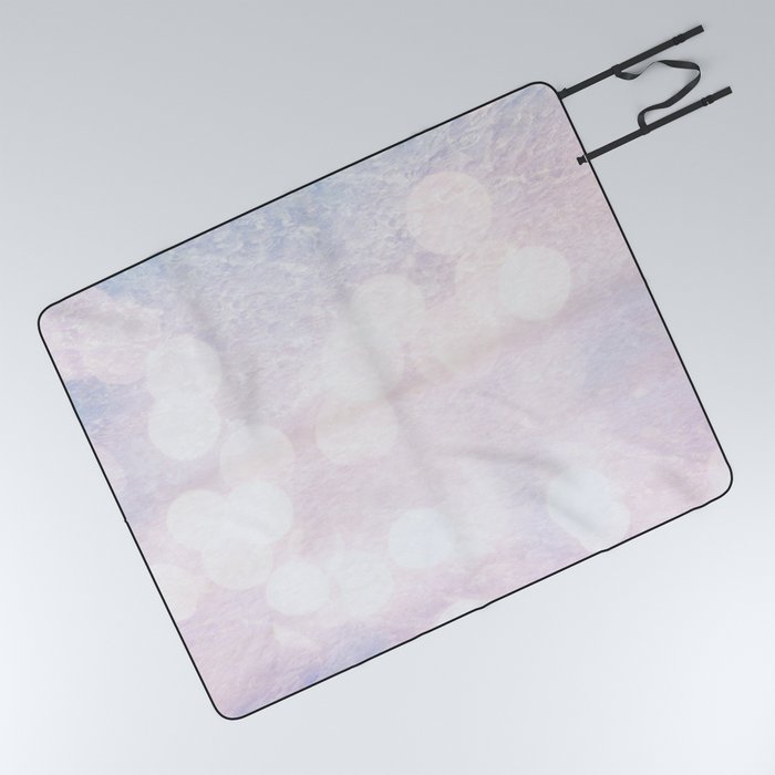 bokeh pastel lavender renewing Picnic Blanket