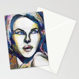 Pop Art Woman Stationery Cards