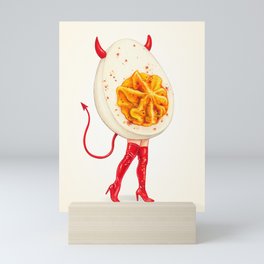 Deviled Egg Pin-Up Mini Art Print
