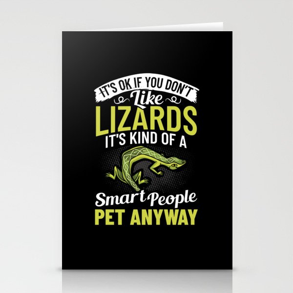 Lizard Pet Reptile Eggs Cage Food Lover Stationery Cards
