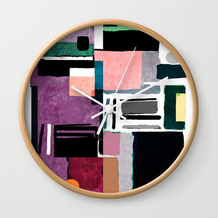 Fun Abstract #1 Wall Clock