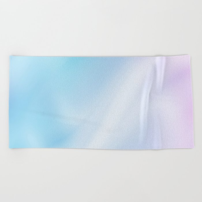 Holographic Blue Purple Iridescent Fantasy Background Beach Towel