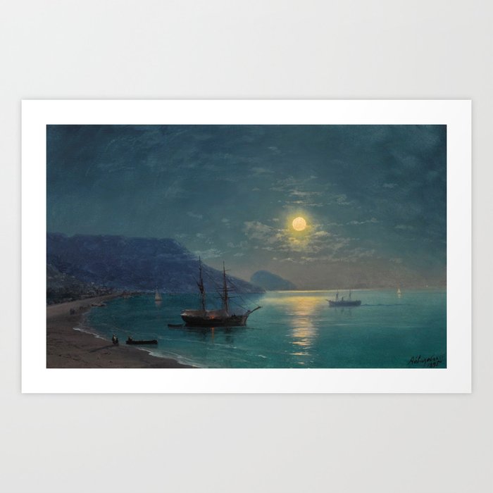 Evening in Crimea by Ivan Aivazovsky Art Print