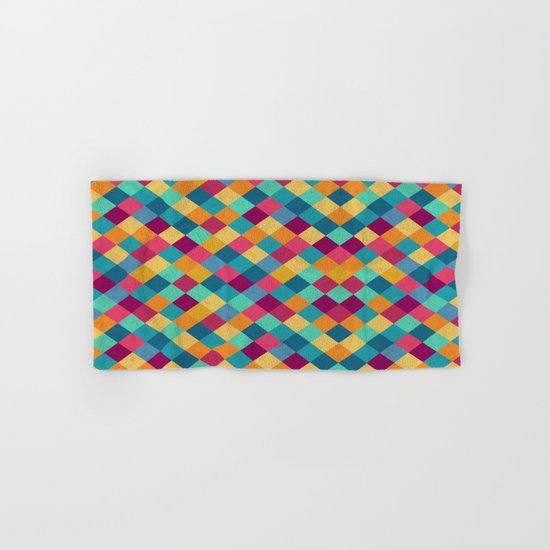 Colored Diamonds Hand & Bath Towel