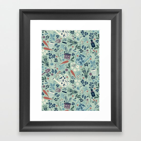 Herb Garden Framed Art Print
