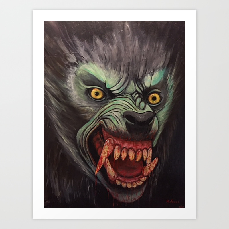American Werewolf In London Art Print By Mjasso Society6 American Werewolf In London Art Print By Mjasso Society6