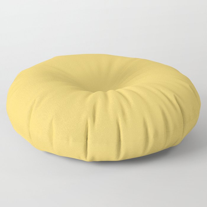 SAMOAN SUN SOLID COLOR. Plain Yellow   Floor Pillow