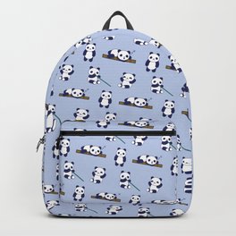 Panda Pattern (Light Blue) Backpack