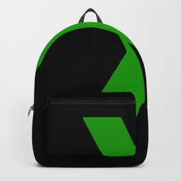 Letter X (Green & Black) Backpack