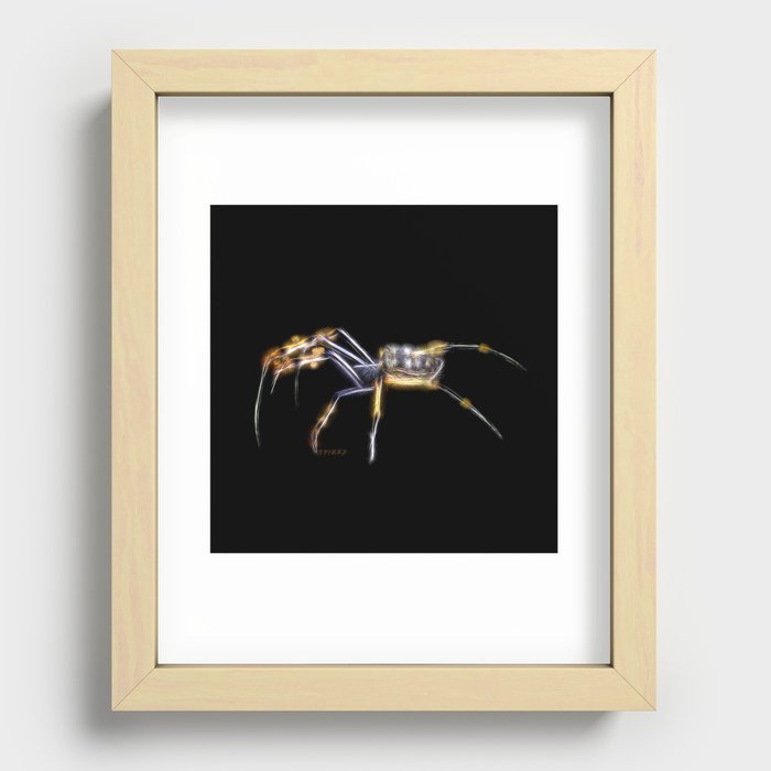 Spiked Yellow Spider Recessed Framed Print