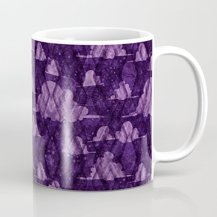 Purple Argyle Koi 1 Coffee Mug