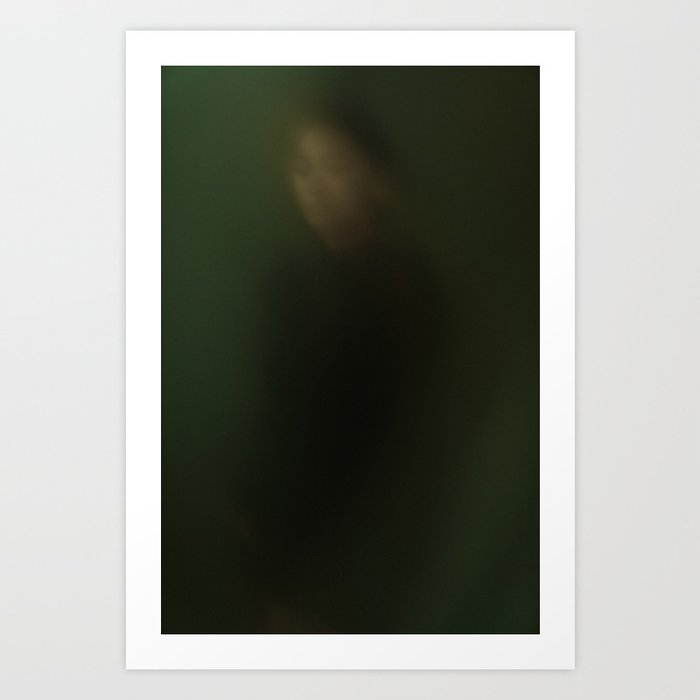 Photography Art Print - green vague portret - mystic Art Print