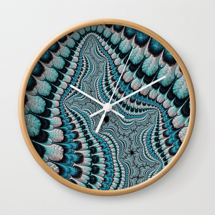 Native American Headdress (fractal art) Wall Clock