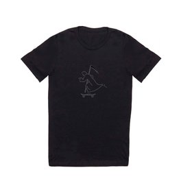 Let it Die - Uncle Death on Skateboard (Black) T Shirt