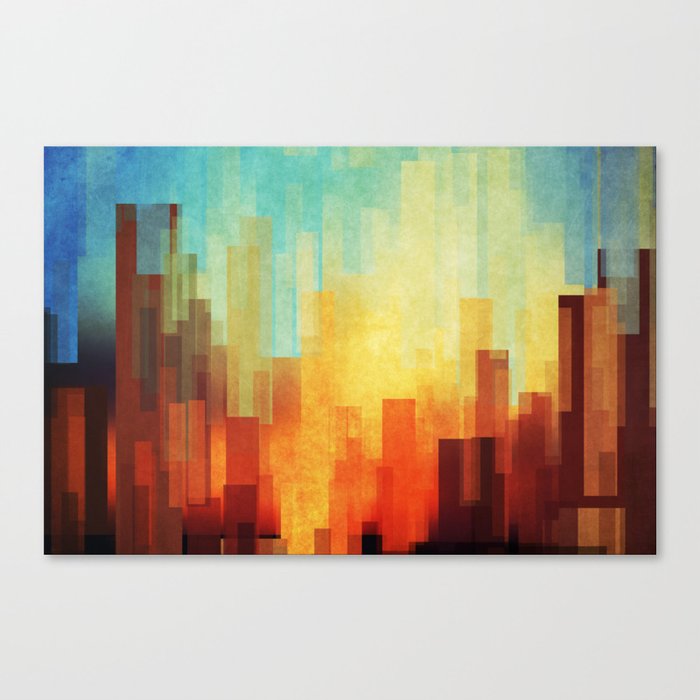 Urban sunset Canvas Print