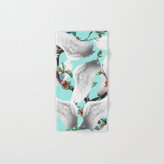 tropical wings flowers Hand & Bath Towel