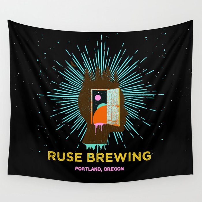 RUSE BREWING - THOUGHT FREQUENCY Wall Tapestry