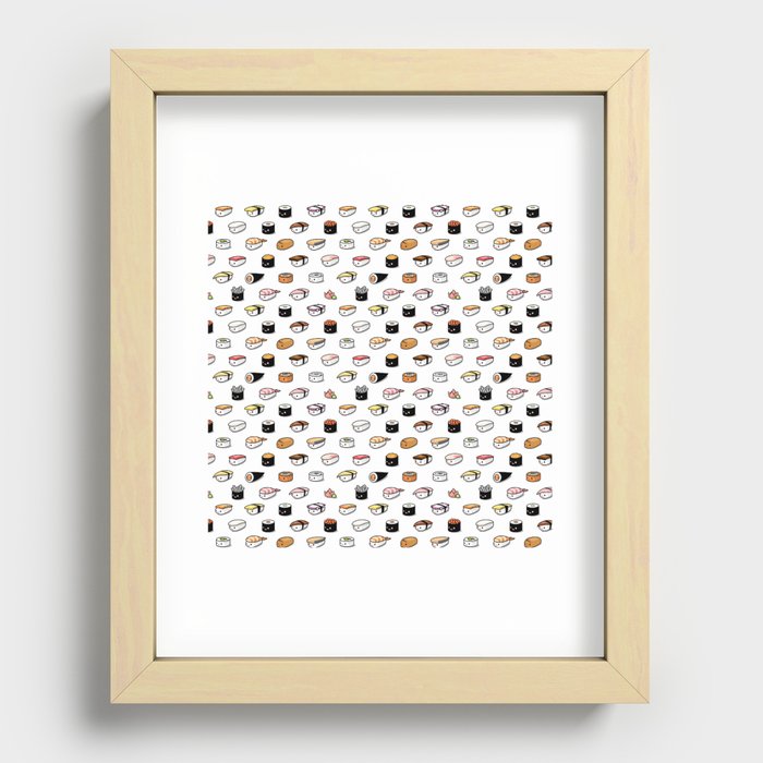 Sushi Lovers Recessed Framed Print