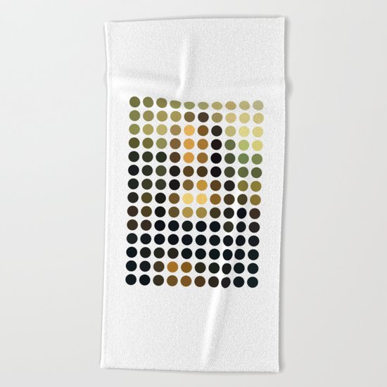 Mona Lisa Beach Towel