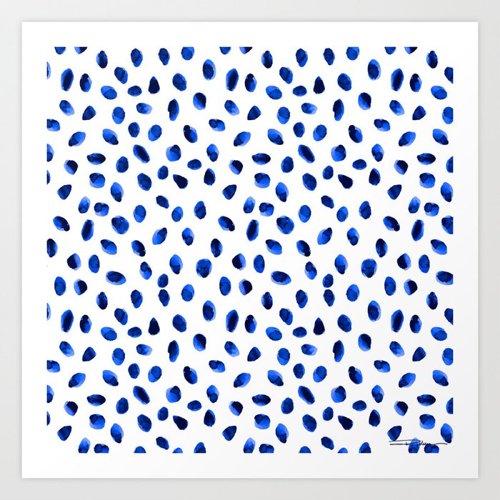 Seeing Blue Spots Art Print