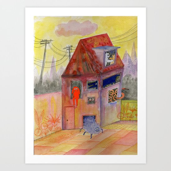 far away somewhere... Art Print