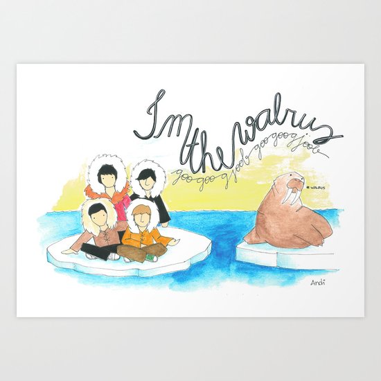 Les Petits - I'm The Walrus Art Print