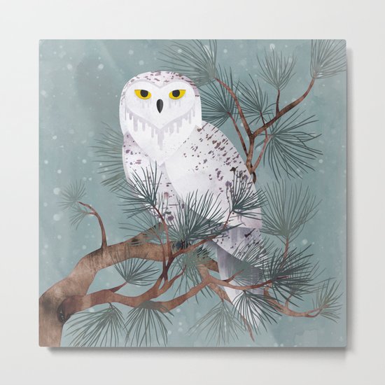 Snowy Metal Print