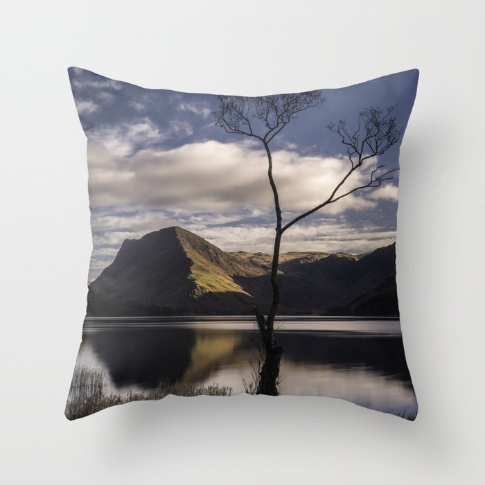 Lone Tree, Buttermere Throw Pillow