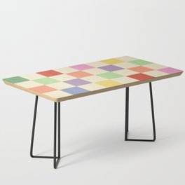 Colorful Checkered Pattern Coffee Table