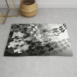 Picture of a Puzzled Mind Area & Throw Rug