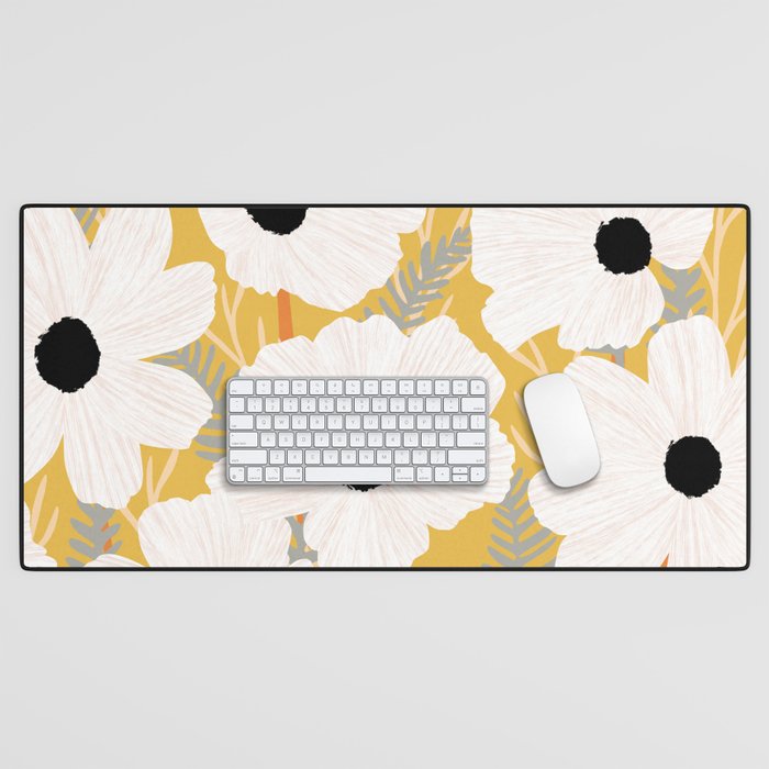 Flower market New York Central Park Desk Mat