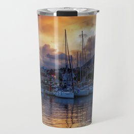 Sunset Boats Travel Mug