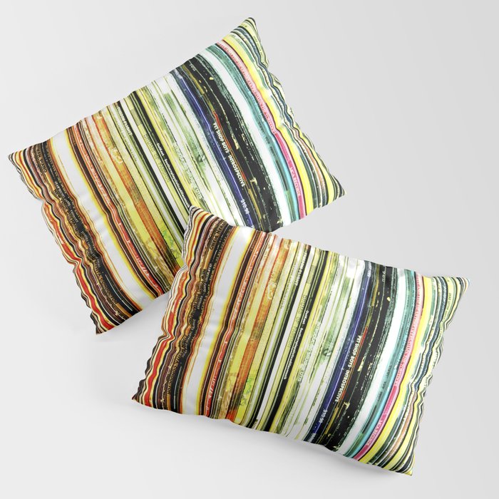 a rainbow of records! Pillow Sham