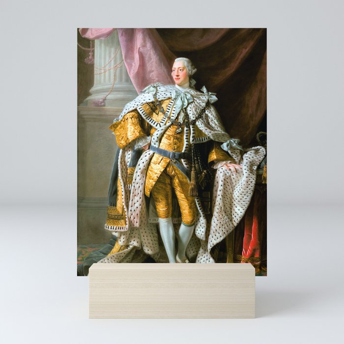 Allan Ramsay King George III in Coronation Robes Mini Art Print