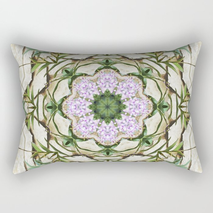 Orchids And Stone Wall Kaleidoscope 1764 Rectangular