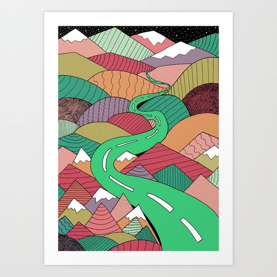 Mountain Road Art Print