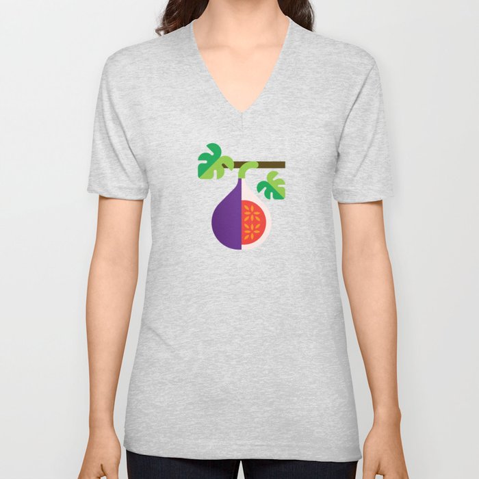 Fruit: Fig V Neck T Shirt